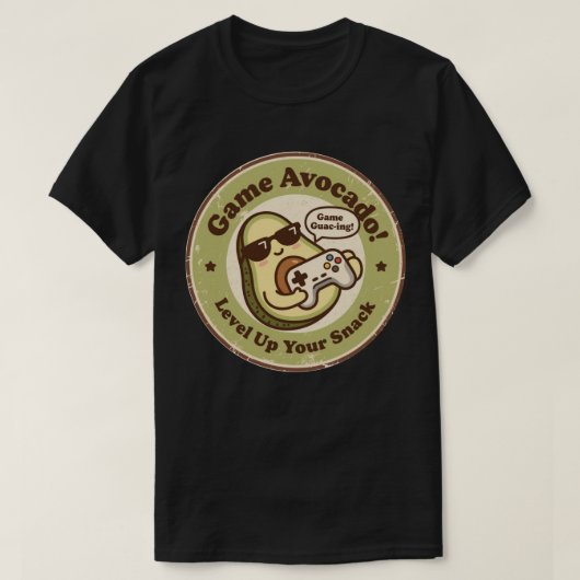 T-shirt Jouez à l'avocat ! Montez de niveau vos collations (Design devant)