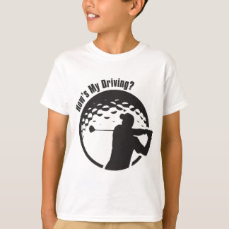 T-shirt Jouez au golf comment est mon golfeur conduire de
