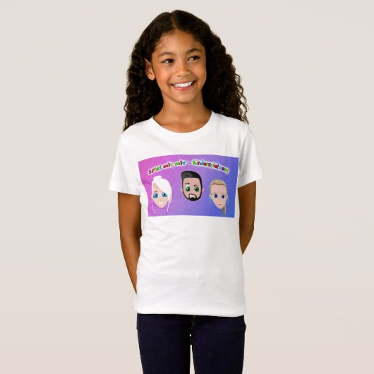 T-Shirt Jouez avec moi aux jouets pour enfants Filles en T (Devant entier)