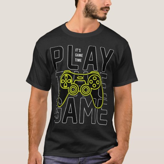 T-shirt jouez le jeu typographie graphique conception de t (Devant)