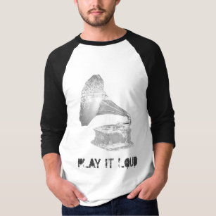 T-shirt Jouez-le phonographe bruyant