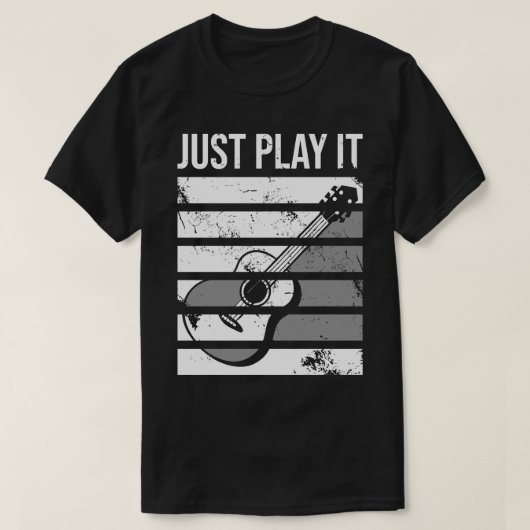 T-shirt Jouez-le simplement Guitare Lover (Design devant)