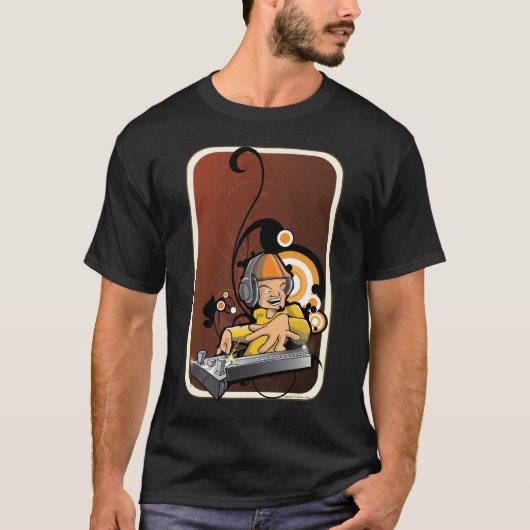 T-shirt Jouez-le toute la nuit M. DJ (Devant)