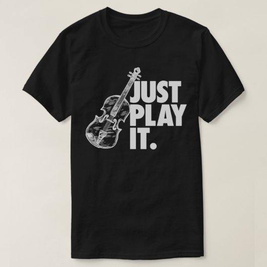 T-shirt Jouez simplement It Violin Don 1 (Design devant)