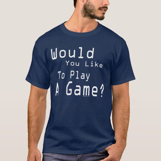 T-shirt Jouez un jeu (foncé) (Devant)
