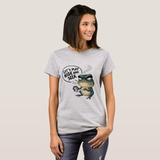 T-shirt Jouons à cache-cache et cherchons (Devant entier)