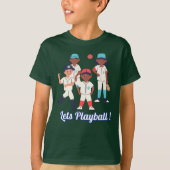 T-shirt Jouons au Baseball  (Devant)
