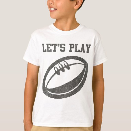 T-shirt Jouons au rugby (Devant)