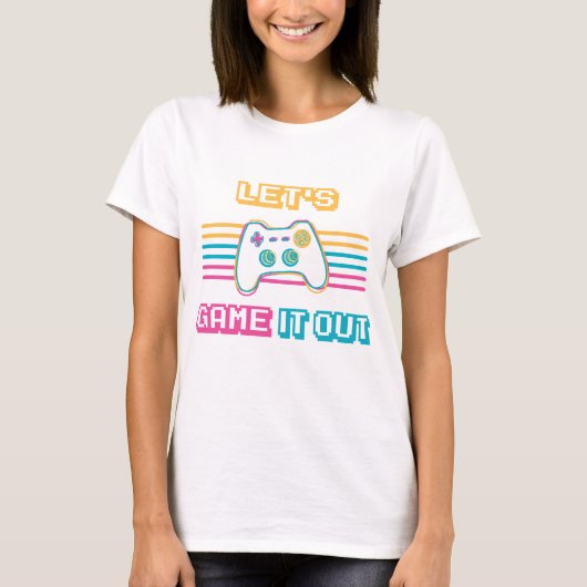 T-shirt Jouons-le rétro (Devant)