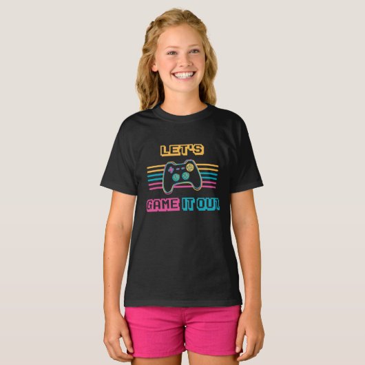 T-shirt Jouons-le rétro (Devant entier)