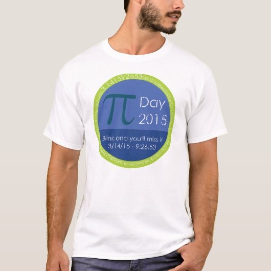 T-shirt Jour 2015 de pi (Devant)