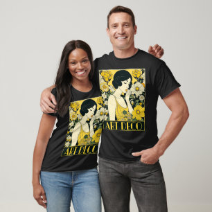 T-shirt Jour Art Déco Femme & Fleurs