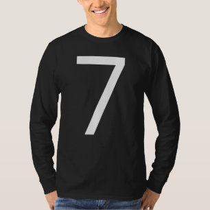T-shirt Jour B Numéro 7 Monogramme Poppins Initiale Alpha