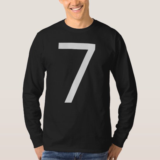 T-shirt Jour B Numéro 7 Monogramme Poppins Initiale Alpha (Devant)