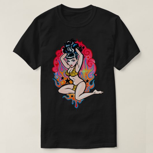 T-shirt Jour Cadeau Pour Bettie Page V12 Poster Hommes T S (Design devant)