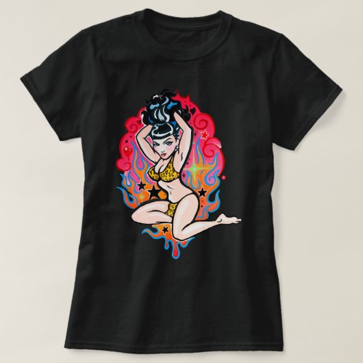 T-shirt Jour Cadeau Pour Bettie Page V12 Poster Hommes T S (Design devant)