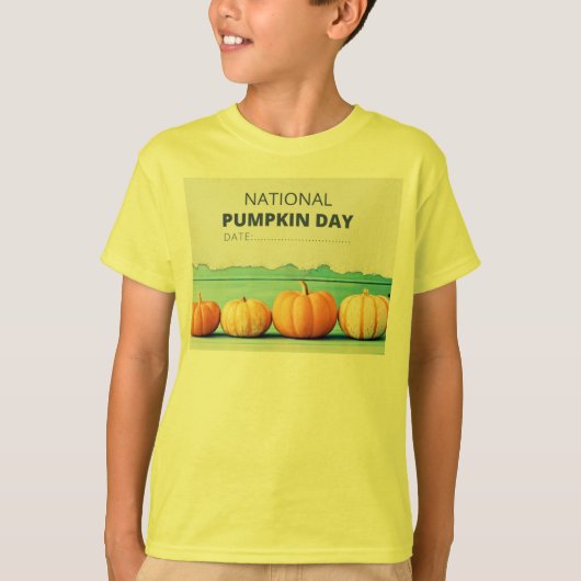 T-shirt jour citrouille (Devant)