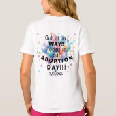 T-shirt Jour d'adoption (Dos)