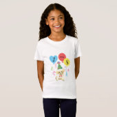 T-Shirt Jour d'anniversaire Ballons Toy Poody (Devant entier)