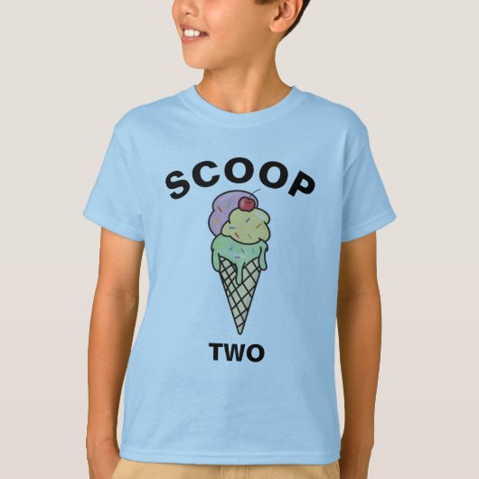 T-shirt Jour d'anniversaire sur mesure Crème glacée cône S (Devant)
