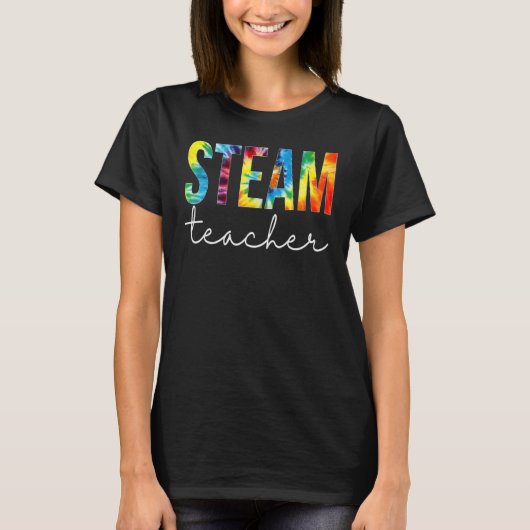 T-shirt Jour d'appréciation de la teinture Teacher Steam B (Devant)