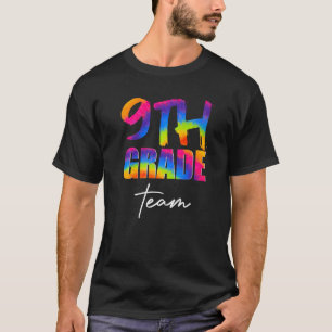T-shirt Jour d'appréciation de l'équipe de 9e année Tie Dy