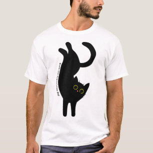 T-shirt Jour d'appréciation des chats noirs, dessin animé