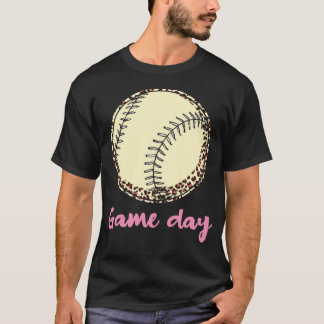 T-shirt Jour de baseball Leopard
