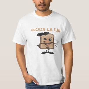T-shirt Jour de bastille de bande dessinée de pain grill