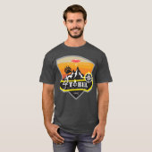 T-shirt Jour de camping rétro (Devant entier)