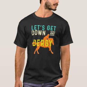 T-shirt Jour de course de chevaux de la fête du Derby