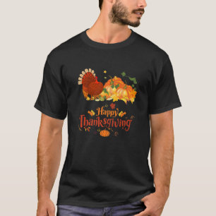 T-shirt jour de dinde heureuse mignonne petit pèlerin than