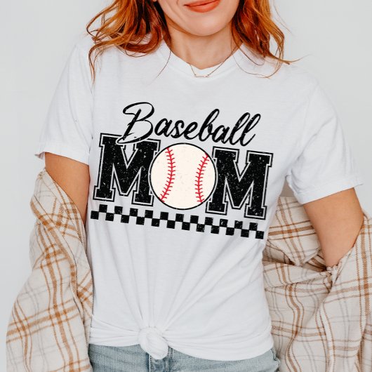 T-shirt Jour de jeu Baseball Cute Baseball Maman Chemise