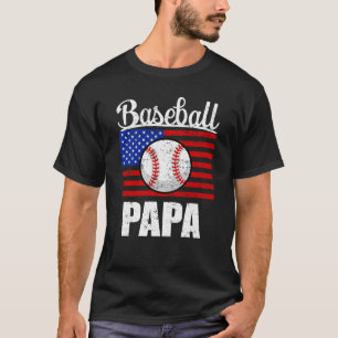 T-shirt Jour de jeu de grand-papa du drapeau américain de