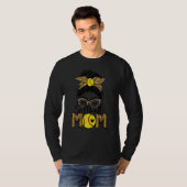 T-shirt Jour de Jeu de maman de Leopard Bleached Bun M (Devant entier)
