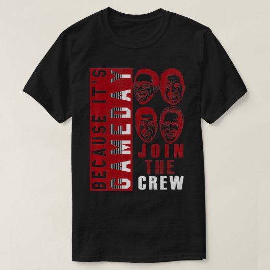 T-shirt Jour De Jeu Du Collège ESPN Rejoignez L'Équipage C (Design devant)