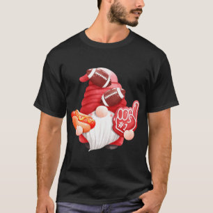 T-shirt Jour de jeu Football Gnome Maman Papa Référentiel 