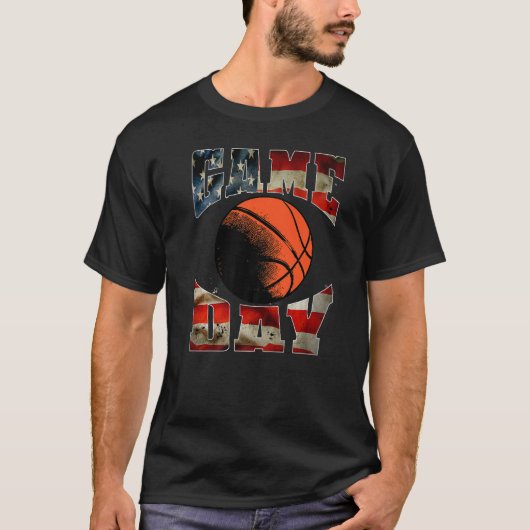 T-shirt Jour de jeu J'aime Basketball (Devant)