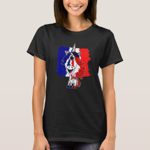 T-shirt Jour de la Bastille Joyeux 14 Juillet Unicorn drap