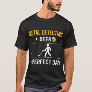 T-shirt Jour de la bière Chasseur de trésors au détecteur