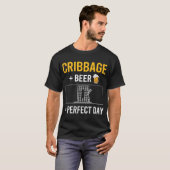 T-shirt Jour de la bière Cribbage (Devant entier)