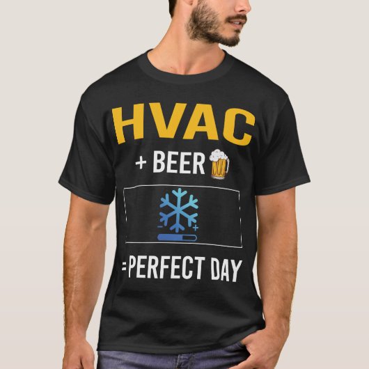 T-shirt Jour de la bière HVAC (Devant)