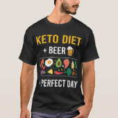 T-shirt Jour de la bière Keto Diet Ketogénique Ketone Keto (Devant)