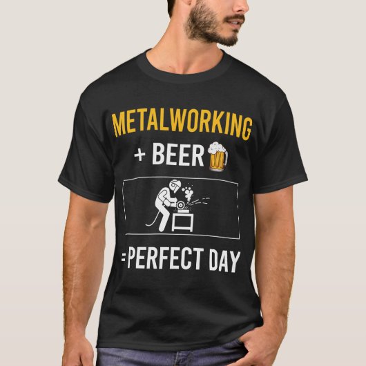 T-shirt Jour de la bière métalworking Metalworker (Devant)