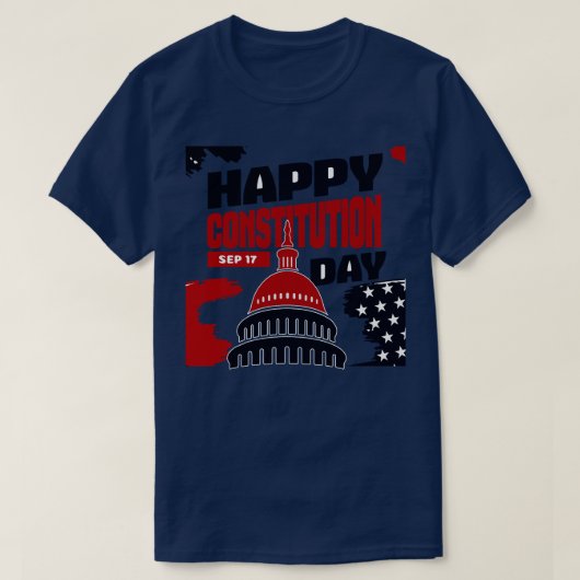 T-shirt Jour de la Constitution (Design devant)