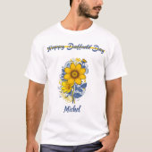 T-shirt Jour de la jonquille - Fleur de sensibilisation au (Devant)