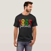 T-shirt Jour de la liberté Juneteenth 1865 (Devant entier)