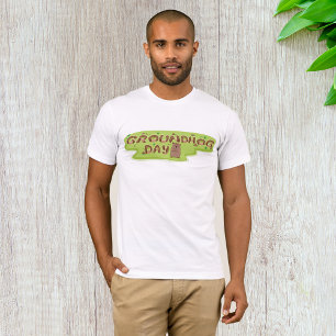 T-shirt Jour de la marmotte lettrage en bois