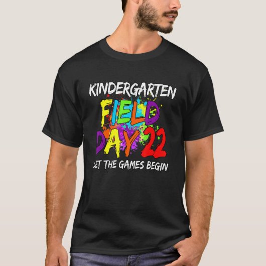 T-shirt Jour de la maternelle 2022 Laisser Les Jeux Commen (Devant)