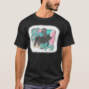 T-shirt Jour de la mère de maman Show de cochon blanchi
